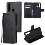Imprint Tree Owl Wallet Stand Leather Cover for Xiaomi Redmi Note 8T