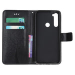 Imprint Tree Owl Wallet Stand Leather Cover for Xiaomi Redmi Note 8T