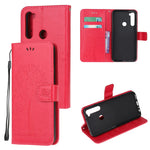Imprint Tree Owl Wallet Stand Leather Cover for Xiaomi Redmi Note 8T