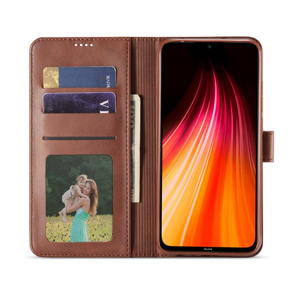 LC.IMEEKE Leather Wallet Case for Xiaomi Redmi Note 8T