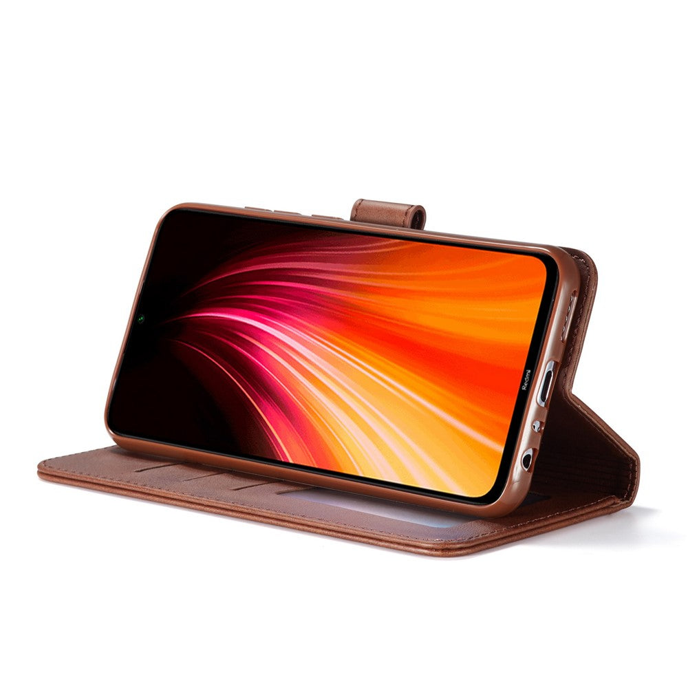 LC.IMEEKE Leather Wallet Case for Xiaomi Redmi Note 8T