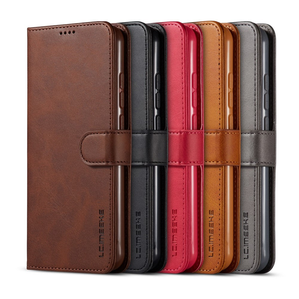 LC.IMEEKE Leather Wallet Case for Xiaomi Redmi Note 8T