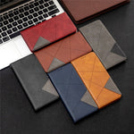 Geometric Pattern Stand Leather Card Holder Case for Xiaomi Redmi Note 8T