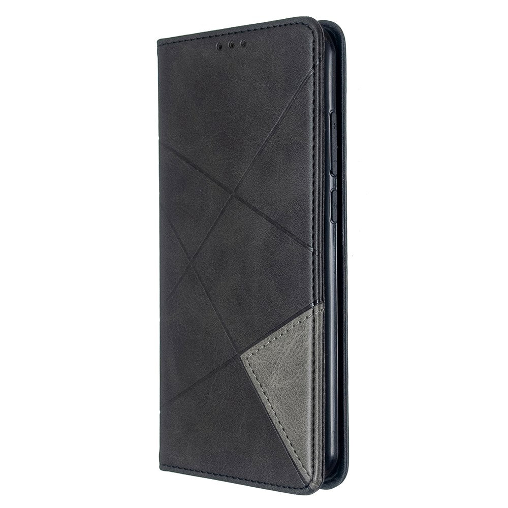 Geometric Pattern Stand Leather Card Holder Case for Xiaomi Redmi Note 8T