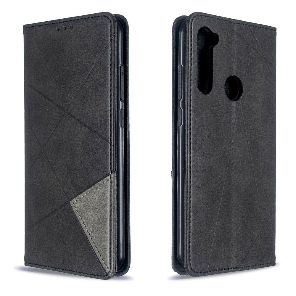 Geometric Pattern Stand Leather Card Holder Case for Xiaomi Redmi Note 8T