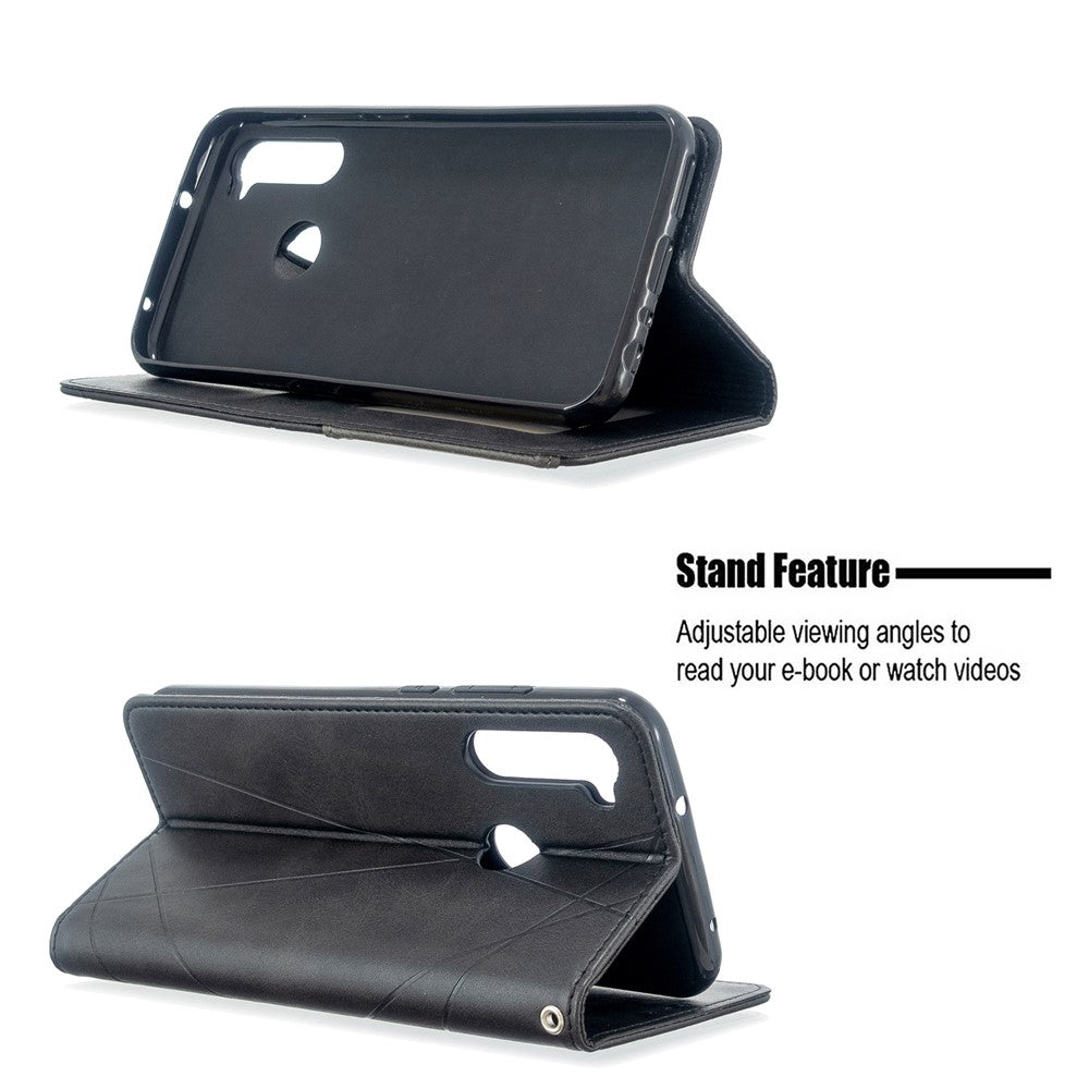Geometric Pattern Stand Leather Card Holder Case for Xiaomi Redmi Note 8T