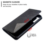 Geometric Pattern Stand Leather Card Holder Case for Xiaomi Redmi Note 8T