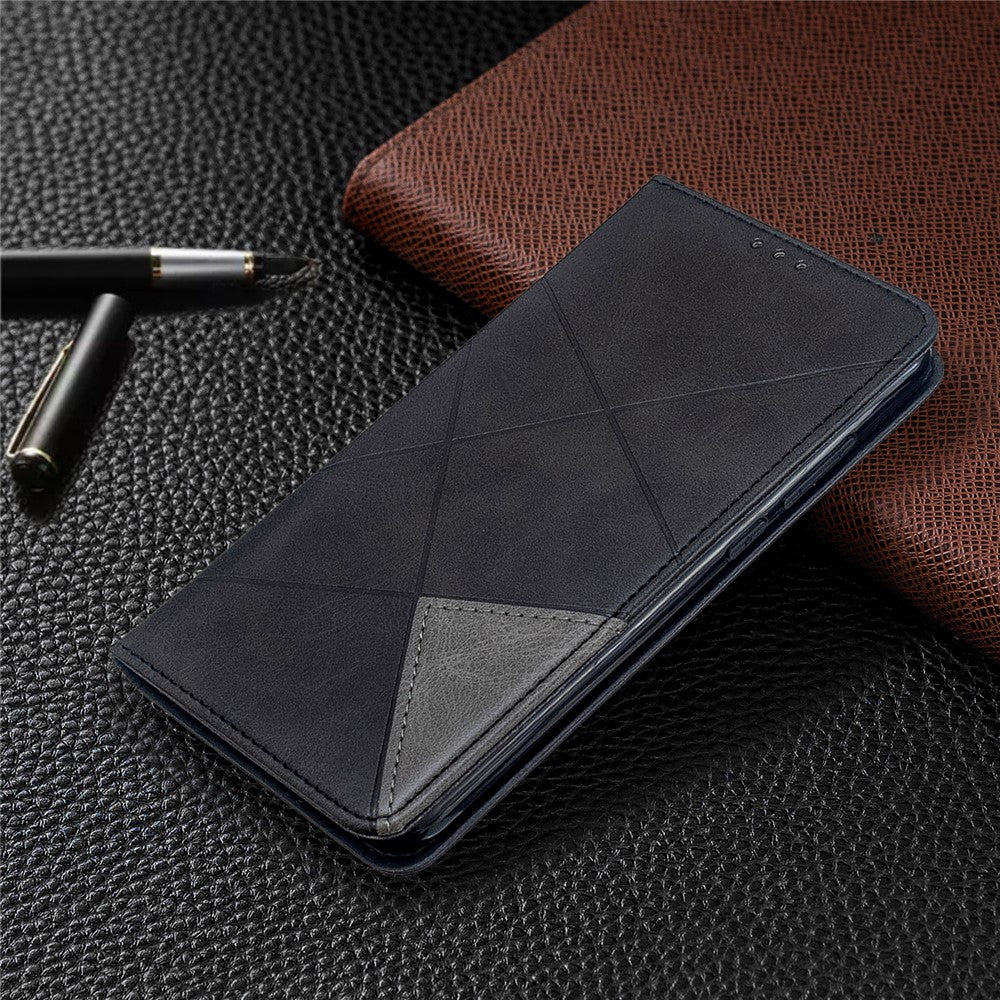 Geometric Pattern Stand Leather Card Holder Case for Xiaomi Redmi Note 8T