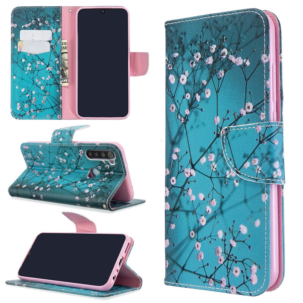 Pattern Printing Leather Wallet Case for Xiaomi Redmi Note 8T