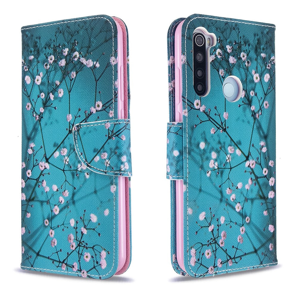 Pattern Printing Leather Wallet Case for Xiaomi Redmi Note 8T