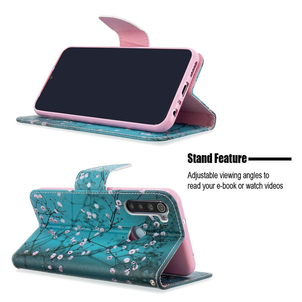 Pattern Printing Leather Wallet Case for Xiaomi Redmi Note 8T