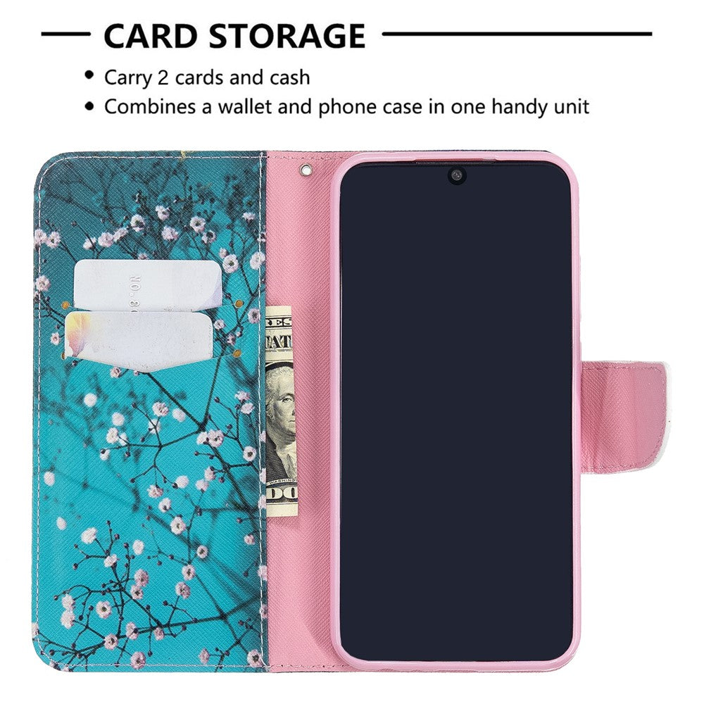 Pattern Printing Leather Wallet Case for Xiaomi Redmi Note 8T