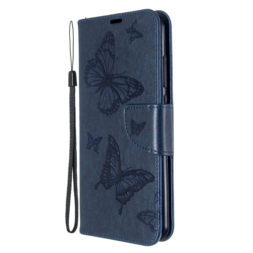 Imprint Butterfly Wallet Leather Stand Case for Xiaomi Redmi Note 8T