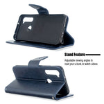 Imprint Butterfly Wallet Leather Stand Case for Xiaomi Redmi Note 8T