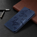 Imprint Butterfly Wallet Leather Stand Case for Xiaomi Redmi Note 8T