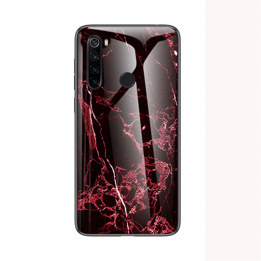Marble Texture Tempered Glass + PC + TPU Phone Case for Xiaomi Redmi Note 8T