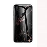 Marble Texture Tempered Glass + PC + TPU Phone Case for Xiaomi Redmi Note 8T