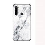 Marble Texture Tempered Glass + PC + TPU Phone Case for Xiaomi Redmi Note 8T