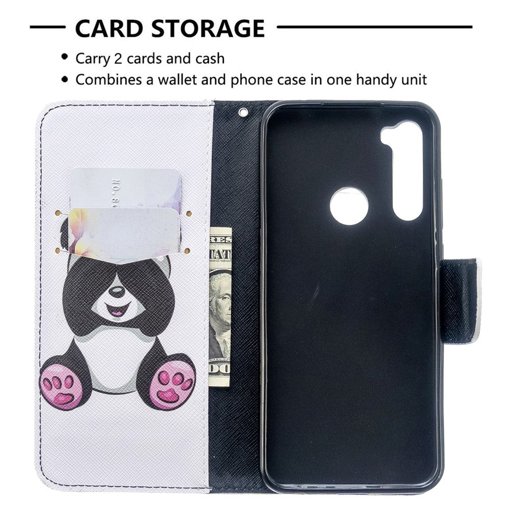 Pattern Printing Wallet Leather Flip Phone Cover for Xiaomi Redmi Note 8T