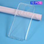 10 PCS/Set Transparent Soft TPU Phone Case Cover for Xiaomi Redmi Note 8 Pro