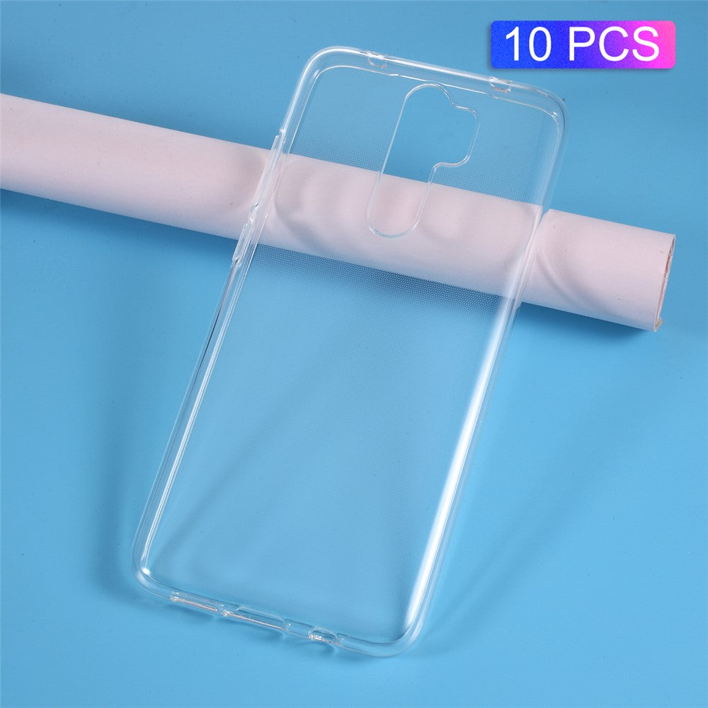 10 PCS/Set Transparent Soft TPU Phone Case Cover for Xiaomi Redmi Note 8 Pro