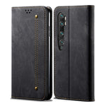 Retro Style Jeans Cloth Leather Wallet Case for Xiaomi Mi CC9 Pro / Mi Note 10 / Mi Note 10 Pro