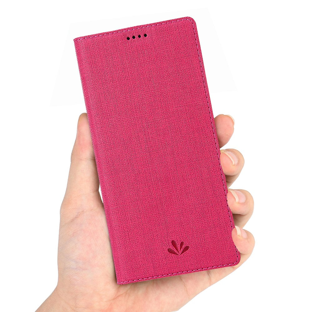 VILI DMX Cross Texture Stand Leather Case with Card Slot for Xiaomi Redmi Note 8T