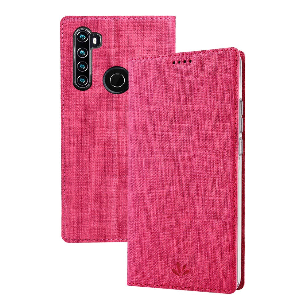 VILI DMX Cross Texture Stand Leather Case with Card Slot for Xiaomi Redmi Note 8T