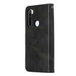 For Xiaomi Redmi Note 8T PU Leather Cases with Zipper Pocket Wallet Phone Cover Stand