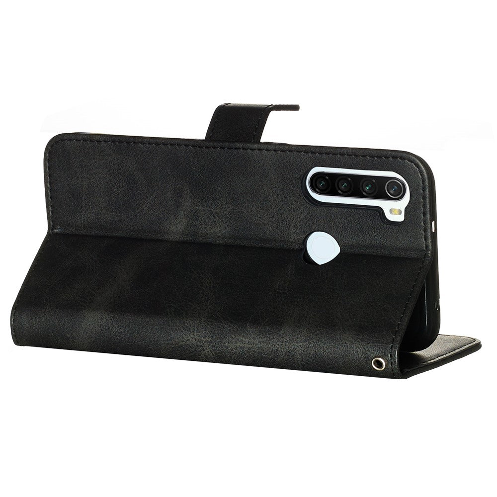 For Xiaomi Redmi Note 8T PU Leather Cases with Zipper Pocket Wallet Phone Cover Stand