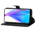 For Xiaomi Redmi Note 8T PU Leather Cases with Zipper Pocket Wallet Phone Cover Stand