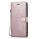 For Xiaomi Mi CC9 Pro / Mi Note 10 / Mi Note 10 Pro Case Solid Color Leather Mobile Cover Wallet Stand with Strap
