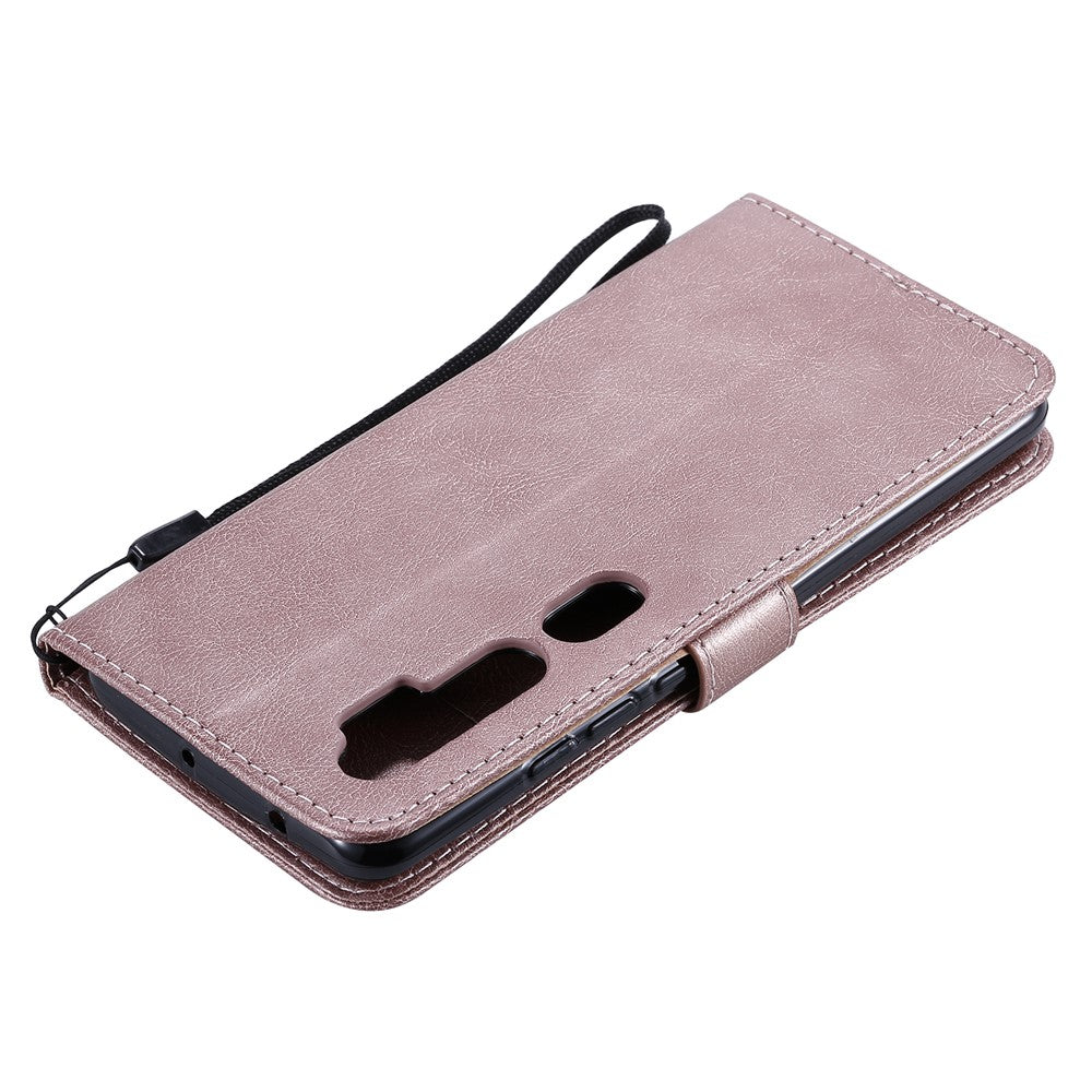 For Xiaomi Mi CC9 Pro / Mi Note 10 / Mi Note 10 Pro Case Solid Color Leather Mobile Cover Wallet Stand with Strap