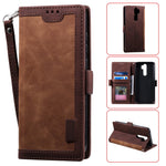 Vintage Splicing Style Wallet Stand Leather Phone Cover for Xiaomi Redmi Note 8 Pro