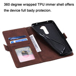 Vintage Splicing Style Wallet Stand Leather Phone Cover for Xiaomi Redmi Note 8 Pro