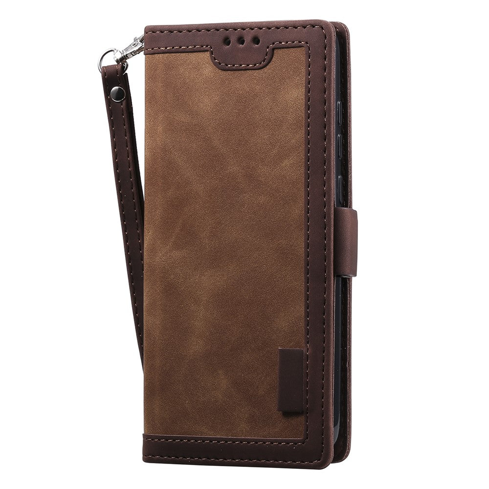 Vintage Splicing Style Wallet Stand Leather Phone Cover for Xiaomi Redmi Note 8 Pro