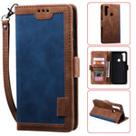 Vintage Splicing Style Wallet Stand Leather Phone Cover for Xiaomi Redmi Note 8T