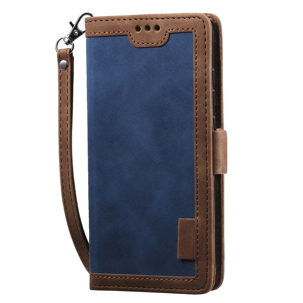 Vintage Splicing Style Wallet Stand Leather Phone Cover for Xiaomi Redmi Note 8T
