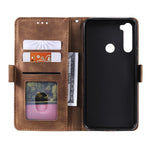 Vintage Splicing Style Wallet Stand Leather Phone Cover for Xiaomi Redmi Note 8T
