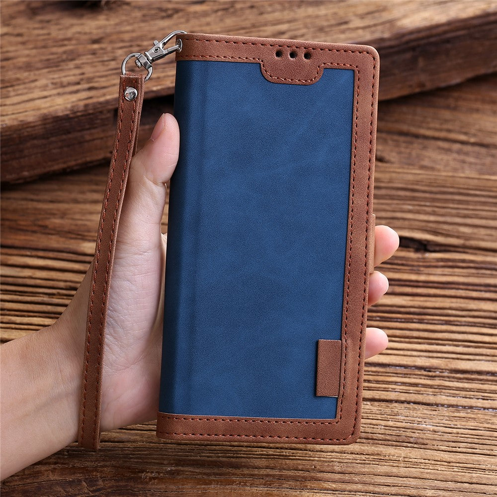 Vintage Splicing Style Wallet Stand Leather Phone Cover for Xiaomi Redmi Note 8T