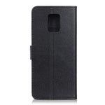 Phone Wallet Case for Xiaomi Poco M2 Pro/Redmi Note 9 Pro/Note 9 Pro Max/Note 9S Leather Drop-proof Flip Phone Cover with Stand Litchi Texture