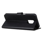 Phone Wallet Case for Xiaomi Poco M2 Pro/Redmi Note 9 Pro/Note 9 Pro Max/Note 9S Leather Drop-proof Flip Phone Cover with Stand Litchi Texture