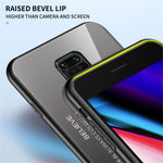 Gradient Color Tempered Glass + PC + TPU Combo Phone Cover for Xiaomi Redmi Note 9S