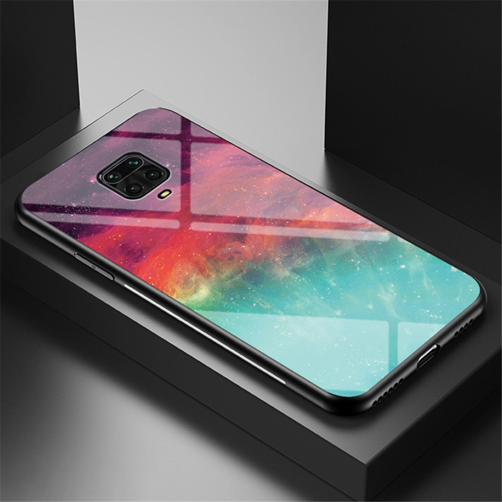Starry Sky Tempered Glass + PC + TPU Hybrid Shell for Xiaomi Redmi Note 9S