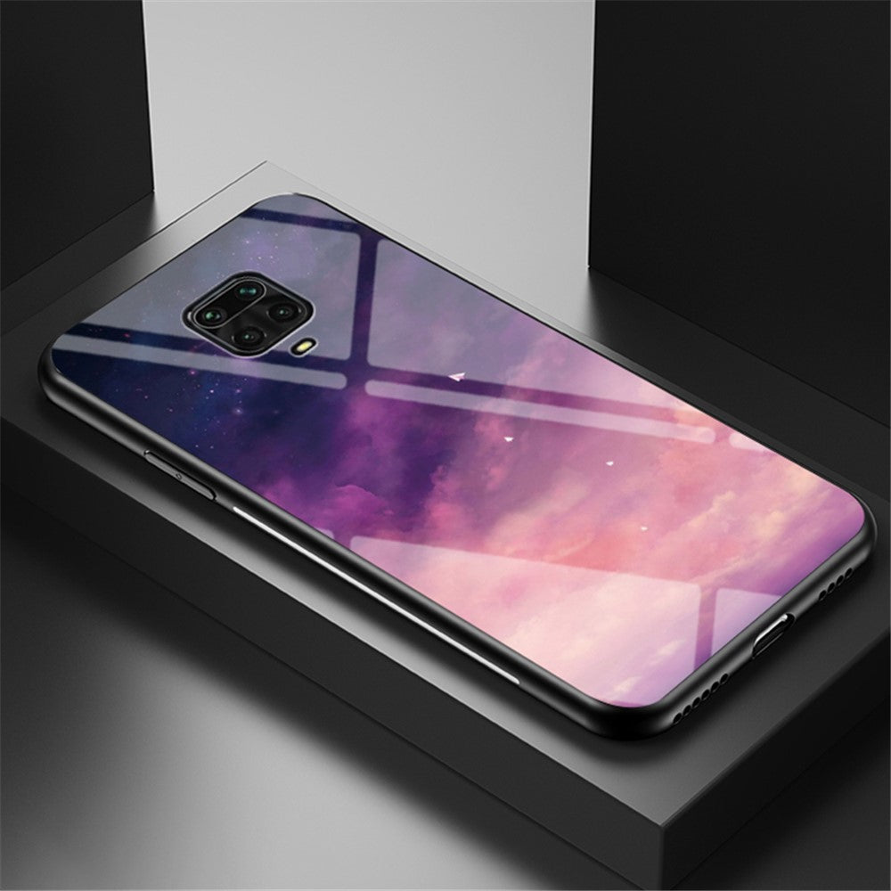 Starry Sky Tempered Glass + PC + TPU Hybrid Shell for Xiaomi Redmi Note 9S