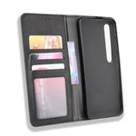 Auto-absorbed Retro Leather Wallet Case Shell for Xiaomi Mi 10 5G/Mi 10 Pro 5G