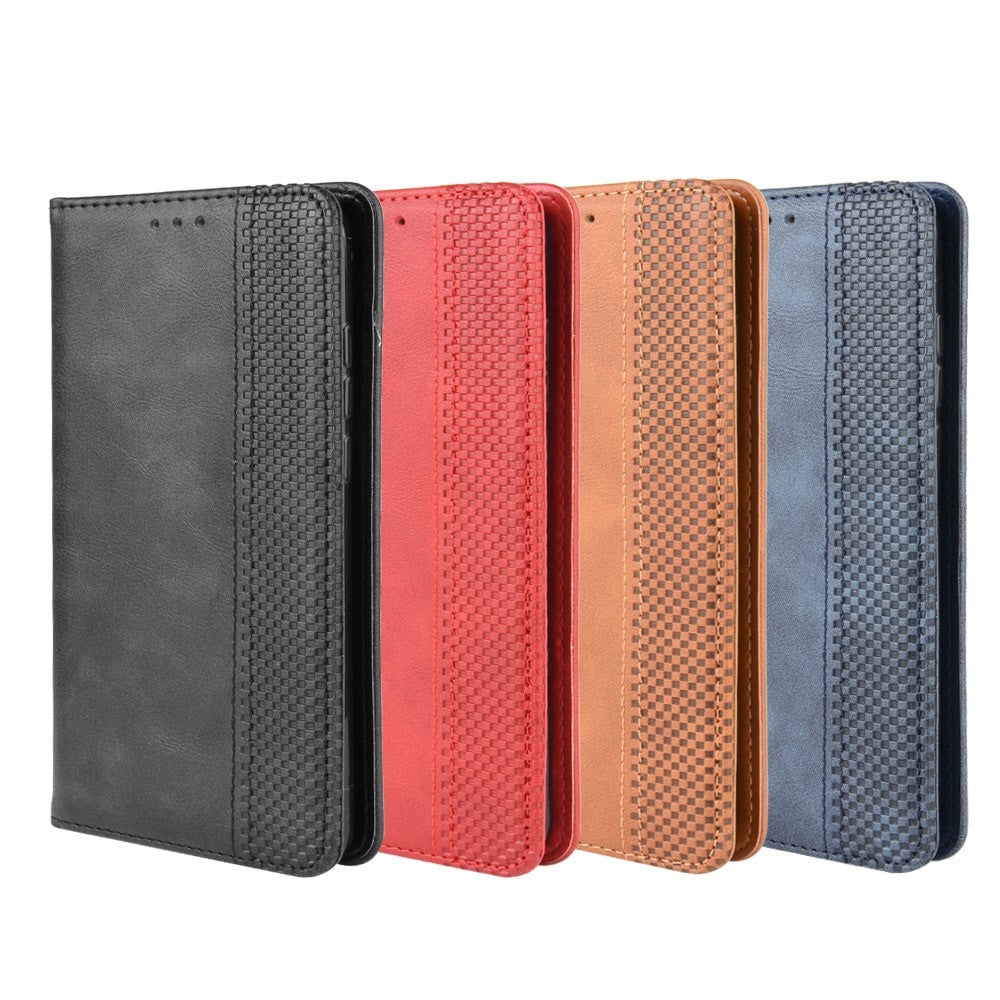Auto-absorbed Retro Leather Wallet Case Shell for Xiaomi Mi 10 5G/Mi 10 Pro 5G