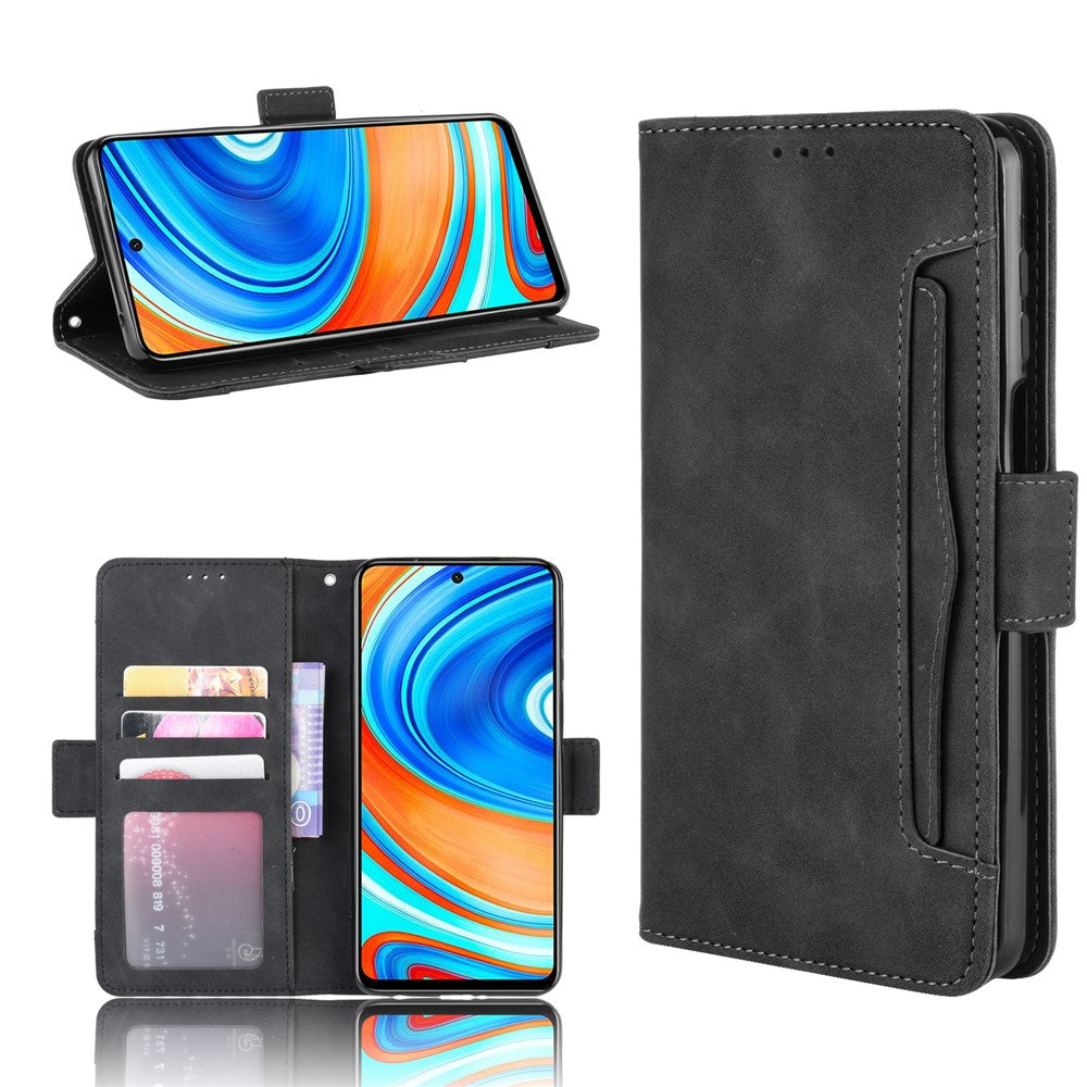 With Wallet Stand Design Anti-Drop Leather Phone Case for Xiaomi Redmi Note 9S/Redmi Note 9 Pro/Redmi Note 9 Pro Max