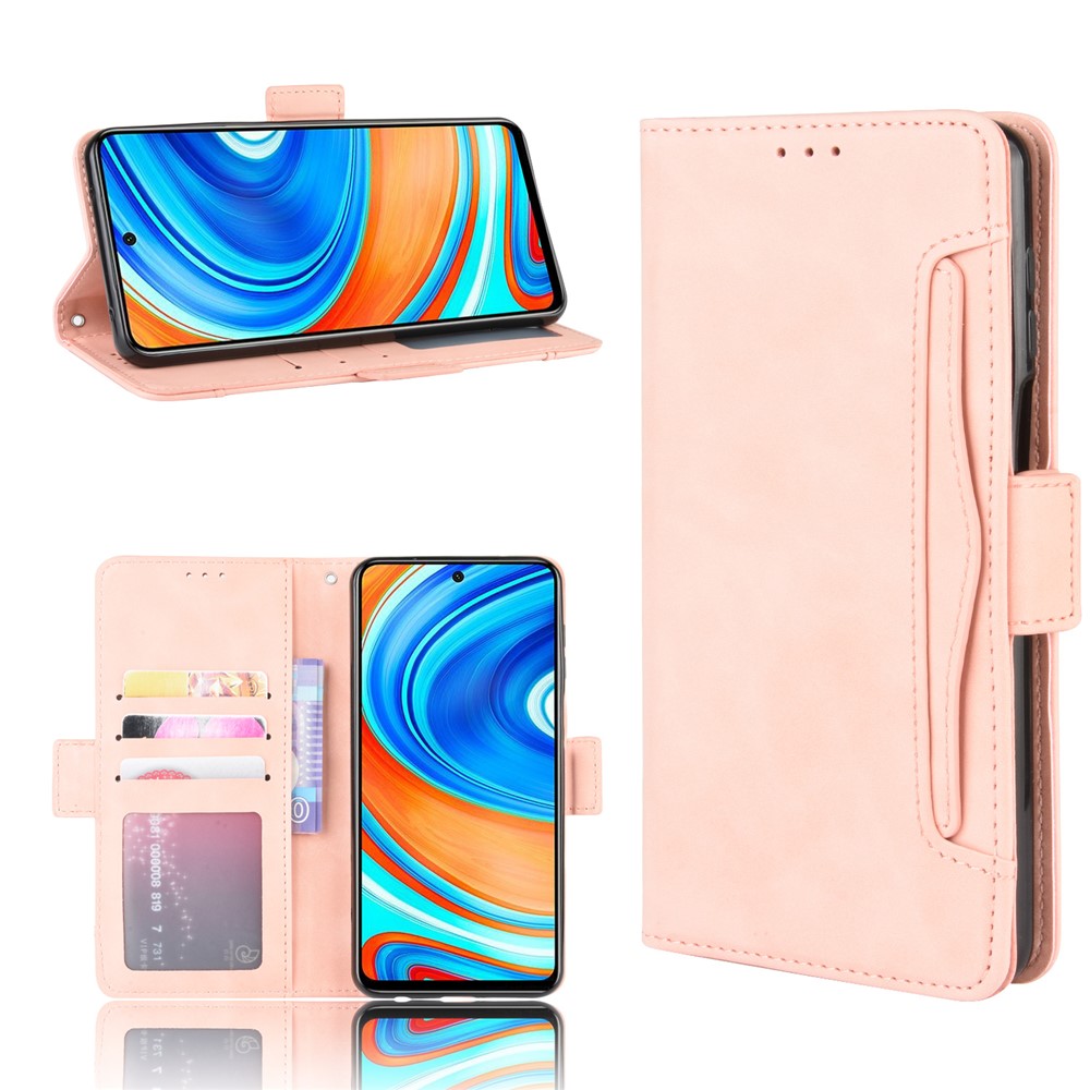 With Wallet Stand Design Anti-Drop Leather Phone Case for Xiaomi Redmi Note 9S/Redmi Note 9 Pro/Redmi Note 9 Pro Max