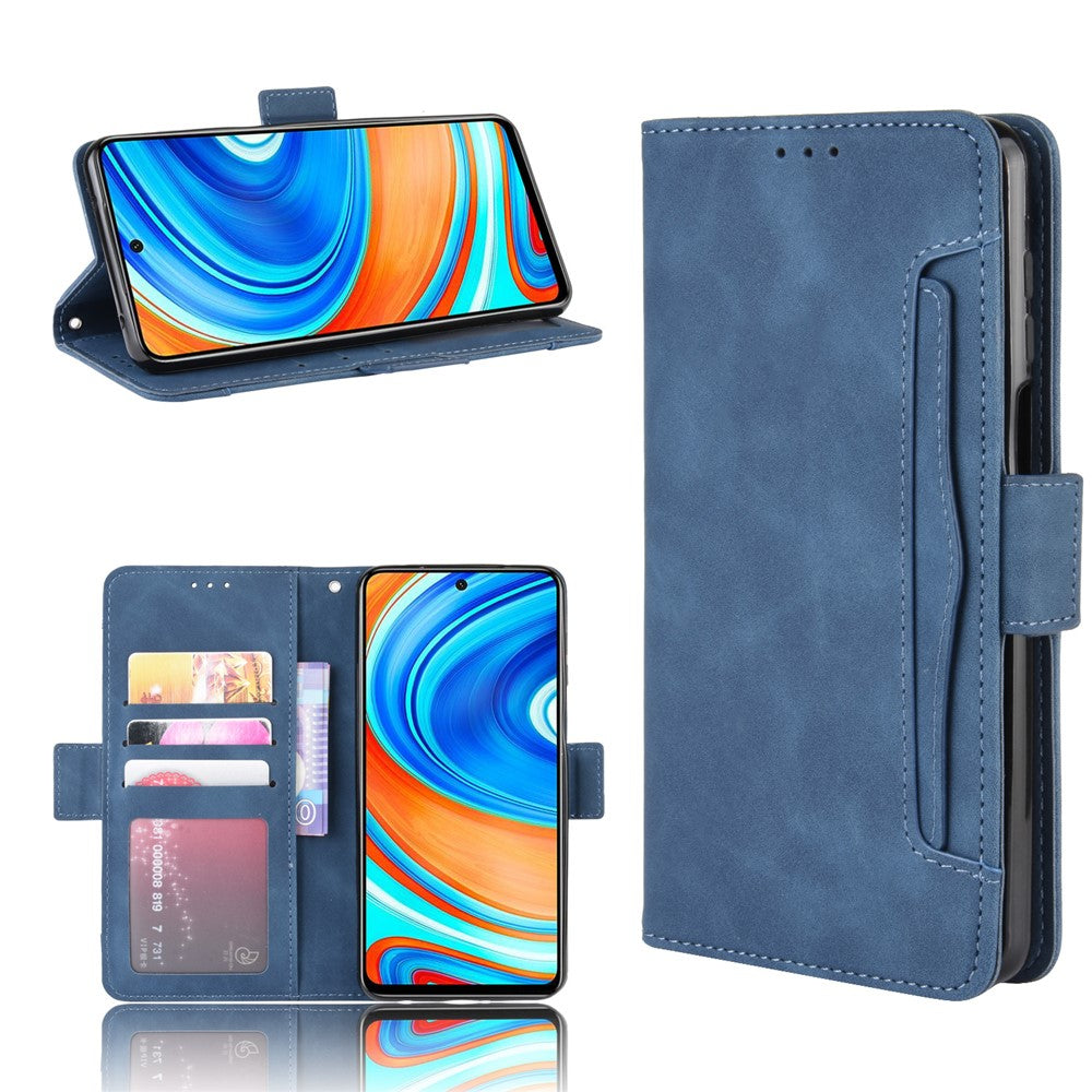 With Wallet Stand Design Anti-Drop Leather Phone Case for Xiaomi Redmi Note 9S/Redmi Note 9 Pro/Redmi Note 9 Pro Max
